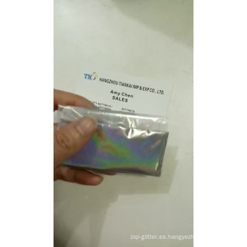 Holo pigmento utilizado para esmalte de uñas